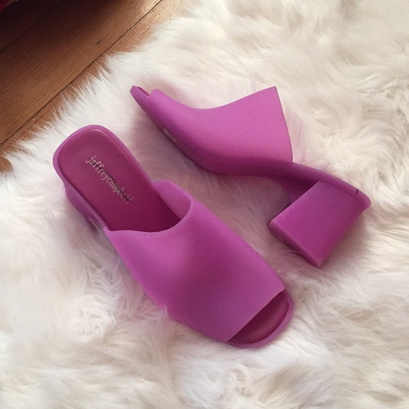 jeffrey campbell pink mules